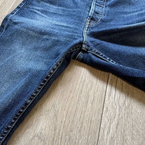 Re/Done Jeans High Rise Ankle Crop Stretch Button Fly ReDone Jeans 30 USA - Picture 11 of 15